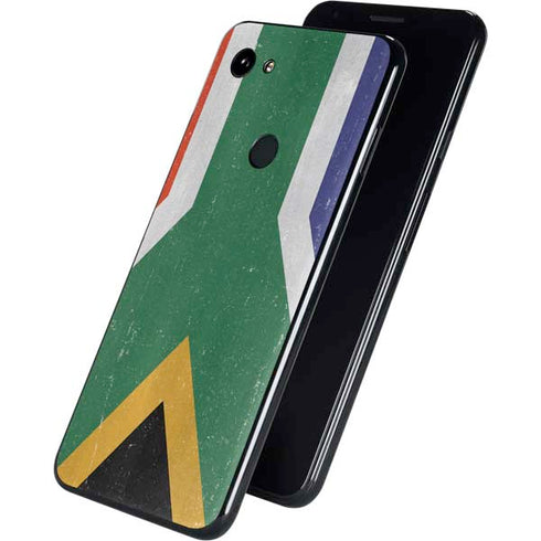 South Africa Flag Distressed Google Pixel 3a Skin